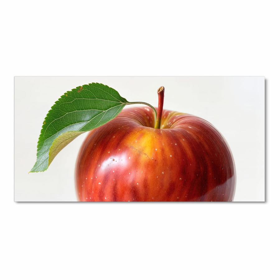 Maße Küchenläufer - Roter Apfel mit Blatt