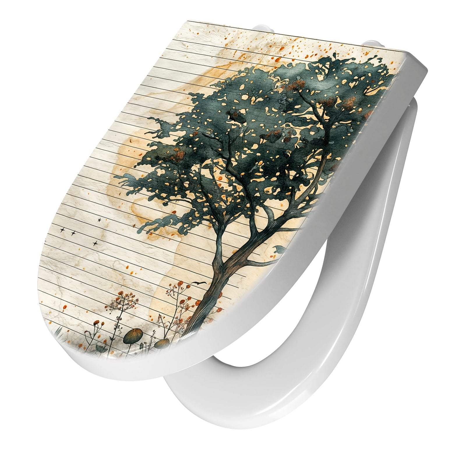 WC-Sitz mit Absenkautomatik Natur Notizblock