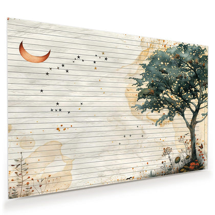 Wandbild mit dem Motiv Baum auf Papier
