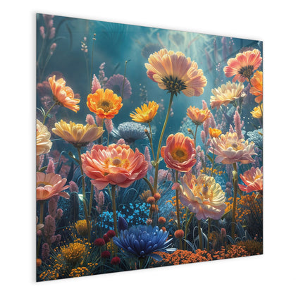 Magnettafel mit dem Motiv Bunte Blütenwiese