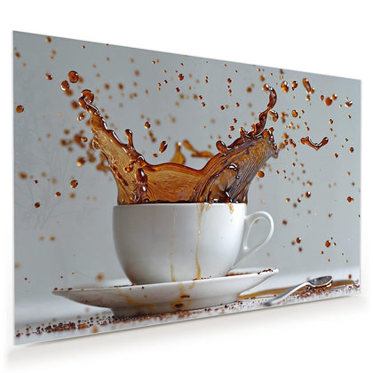 Wandbild mit dem Motiv Kaffeeexplosion