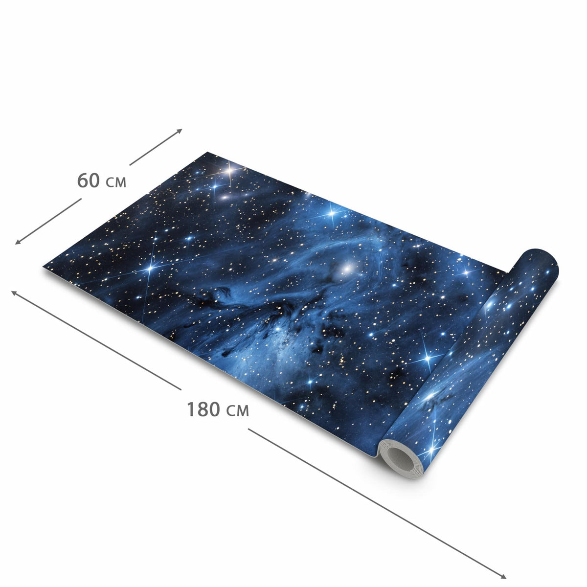 Rutschfester Küchenläufer mit Motiv Sanfte Sternenhinmel in der Grösse 60x240 cm