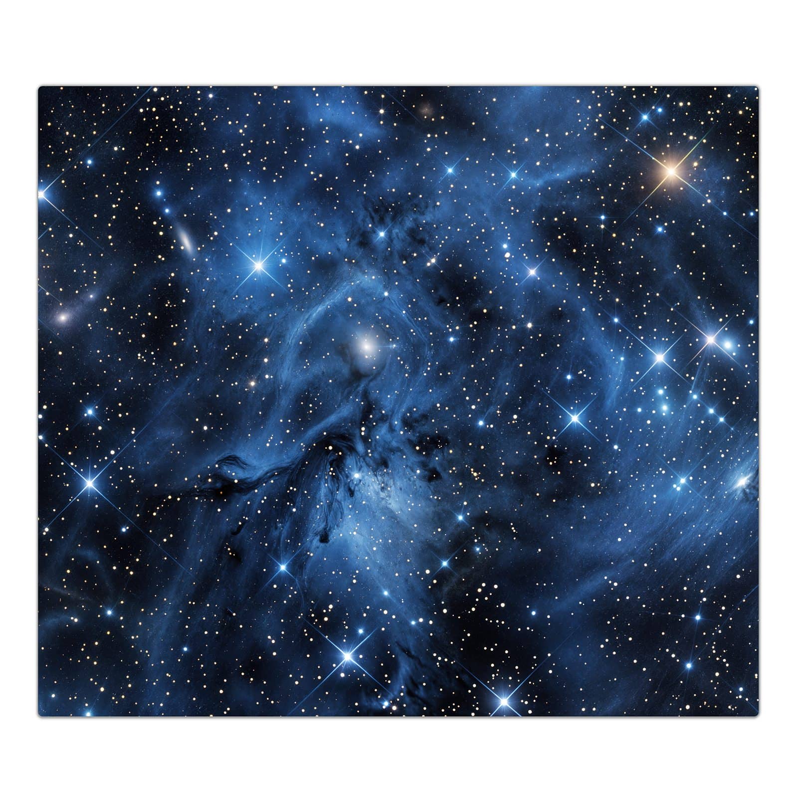 1-teilige Herdabdeckplatte mit Sanfte Sternenhinmel-Motiv in der Frontansicht #grösse_1-Teilig (60x52cm)