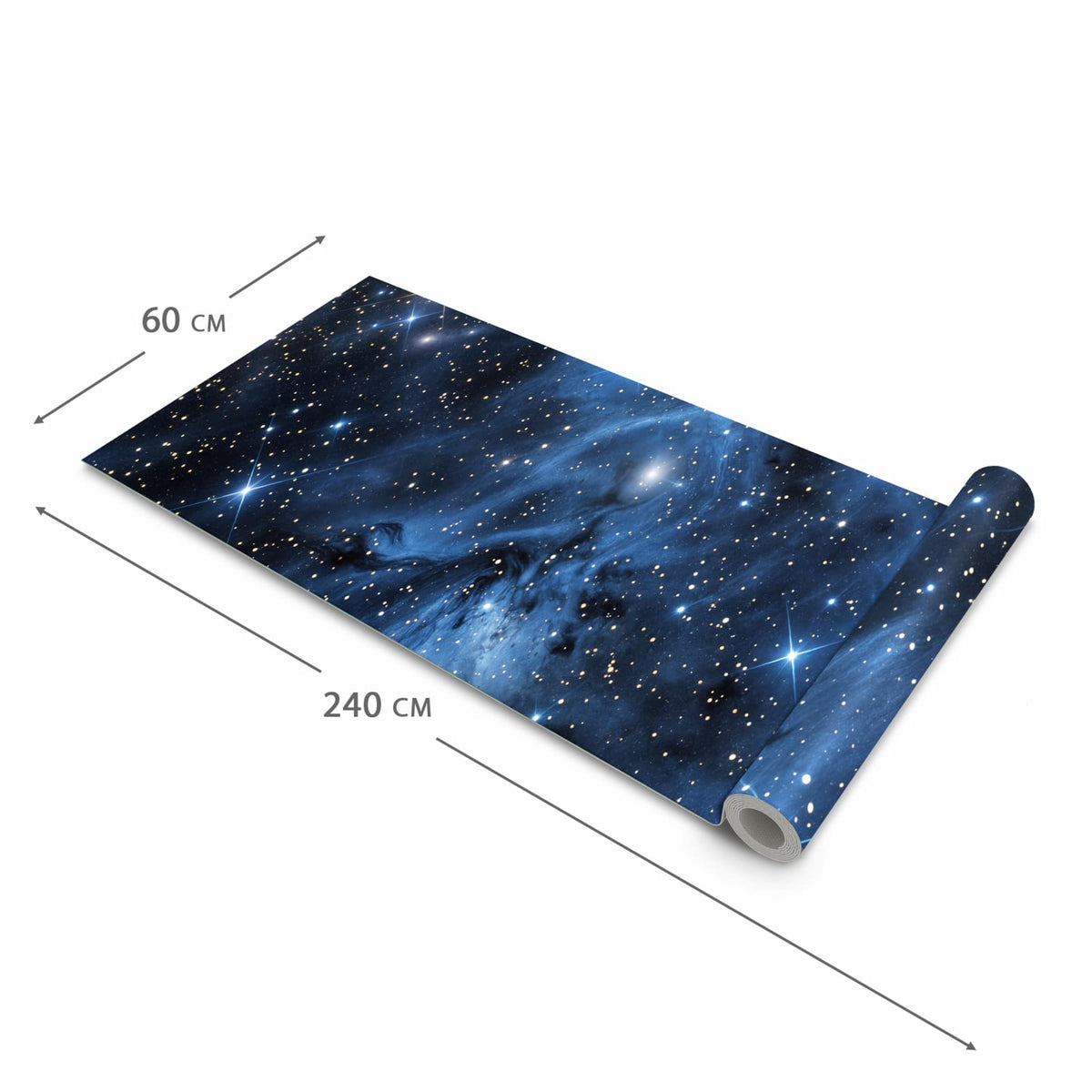Küchenläufer mit angenehmer Haptik und Motiv Sanfte Sternenhinmel in der Grösse 60x270 cm