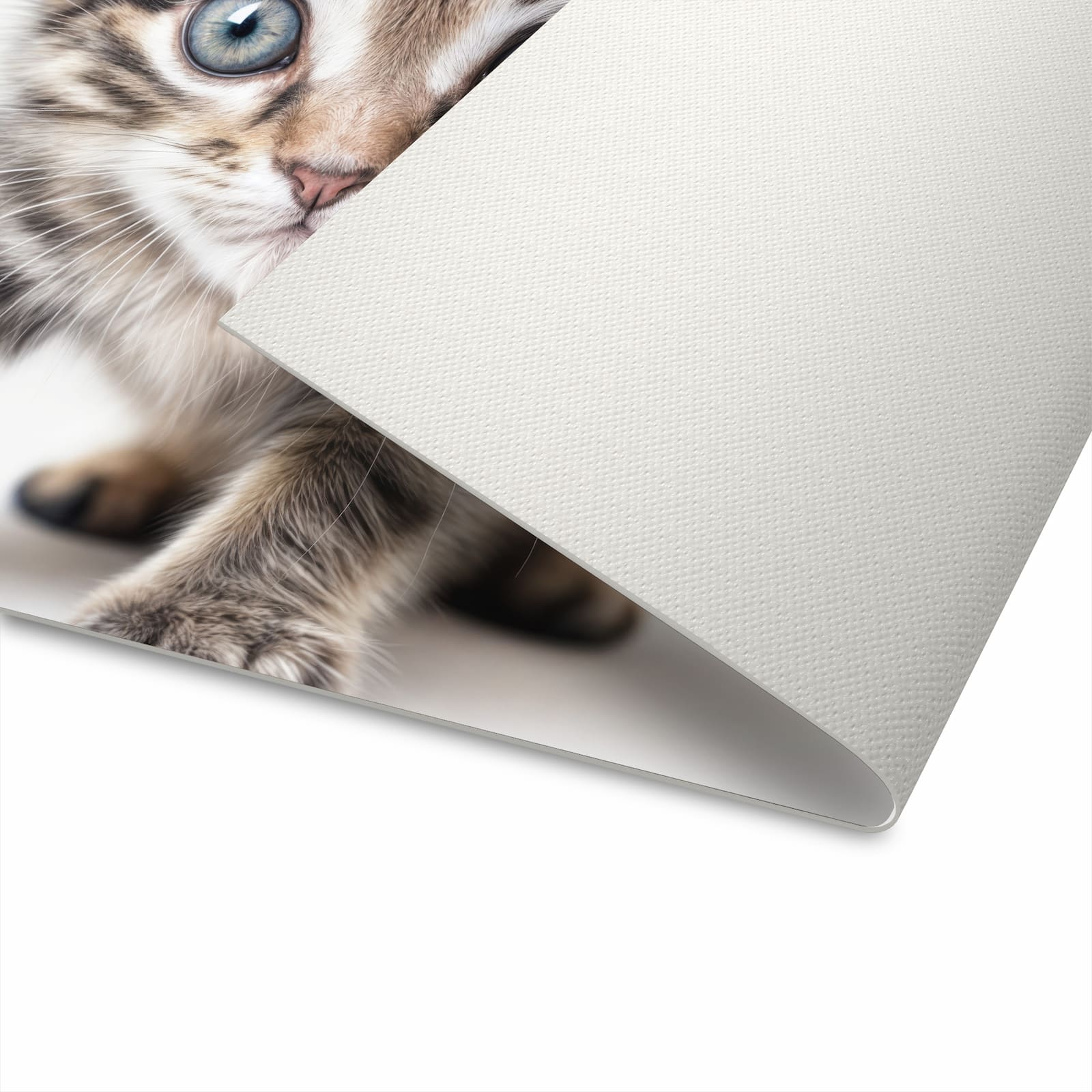 Zeitsparender Küchenläufer nach Maß mit Motiv Sanfte Katzenjunges in der Unterseite