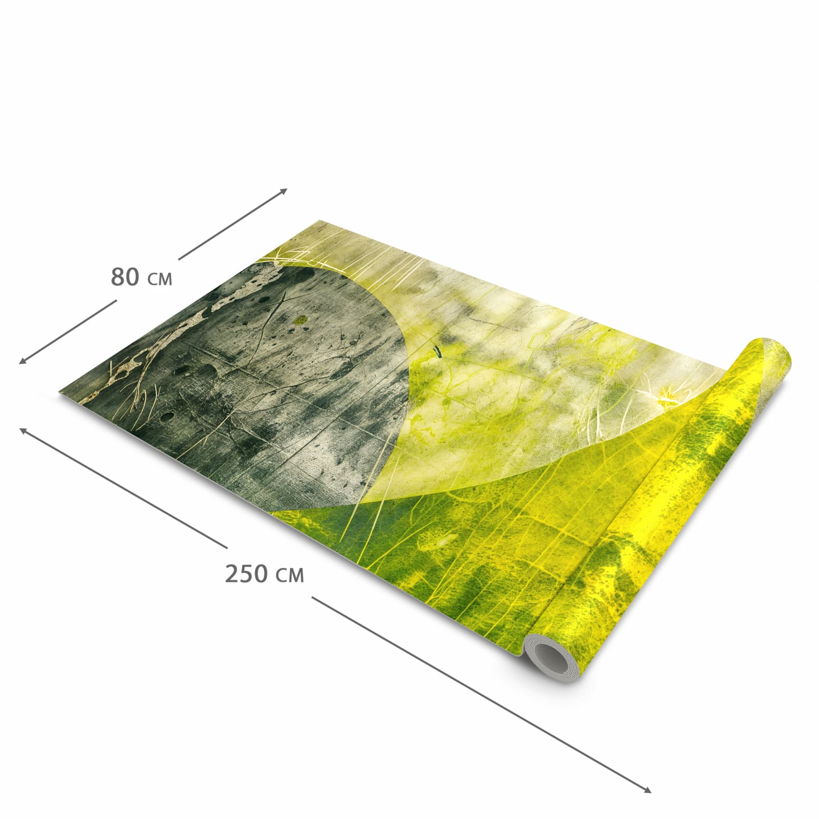 Rutschhemmender Küchenläufer mit Motiv Abstraktkunst in der Größe 60x150 cm