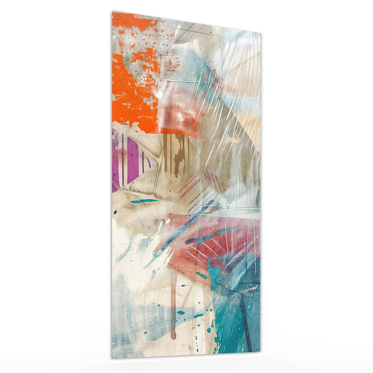 Glasbild Moderne Abstraktion von der Seite, 4 mm Echtglas
