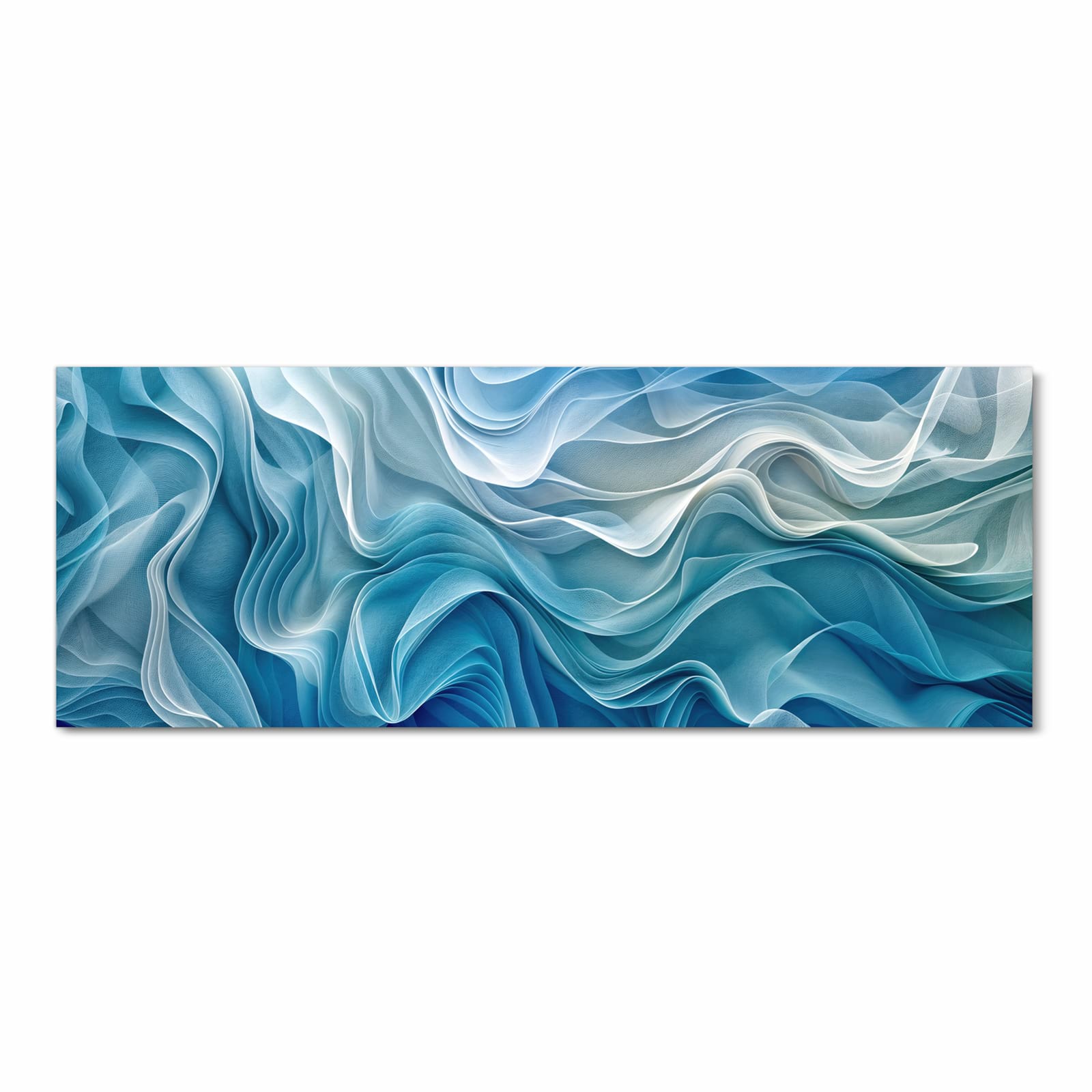 Formstabiler Küchenteppich mit Motiv Wellenfließend in Frontansicht