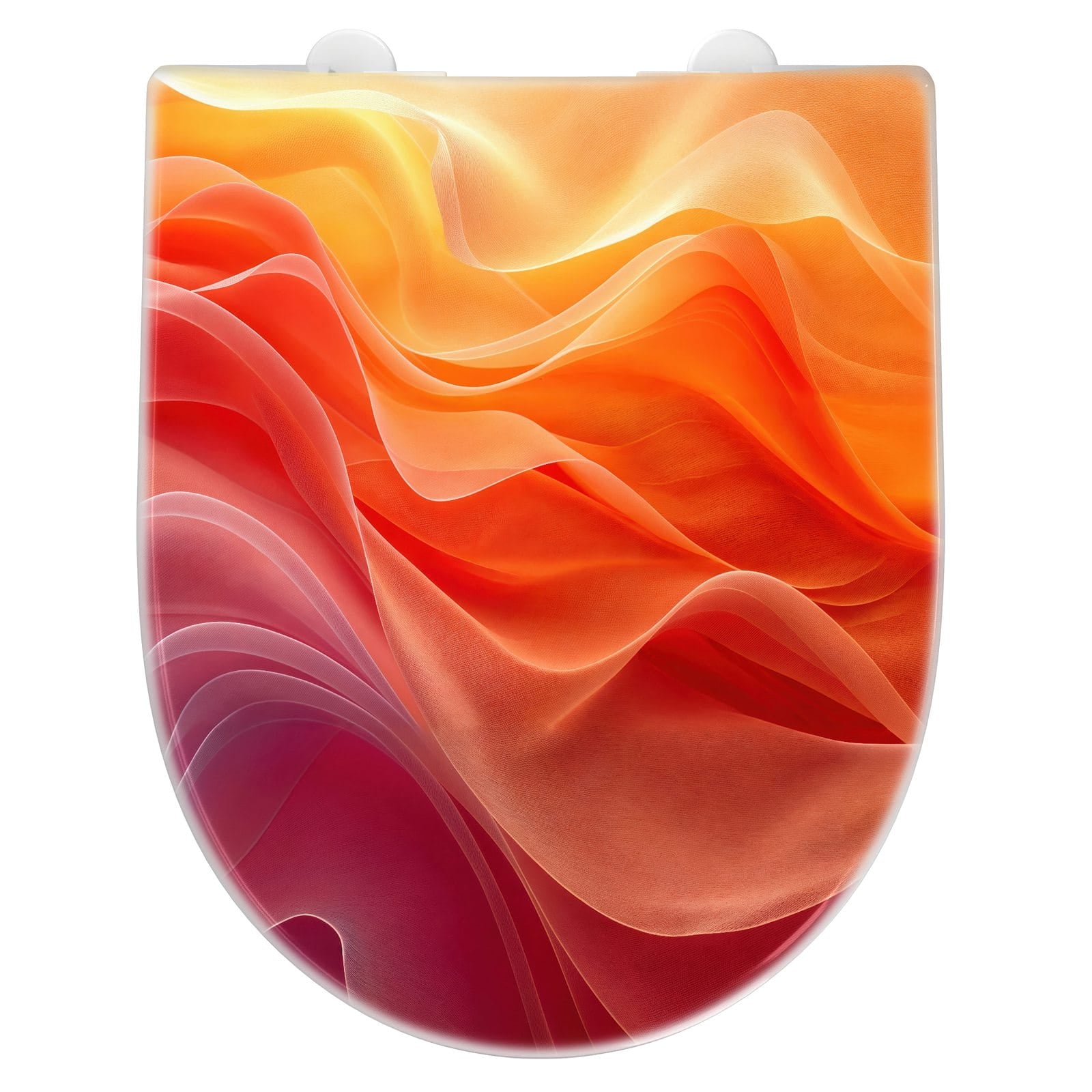 WC-Sitz mit Absenkautomatik Sanfte Farbwirbel