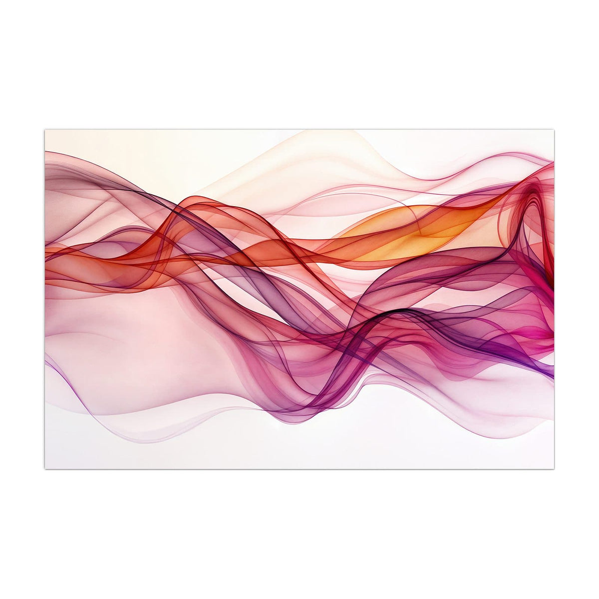 Küchenrückwand aus Glas Magenta Schleier im Hochformat, Motiv bildfüllend von vorn