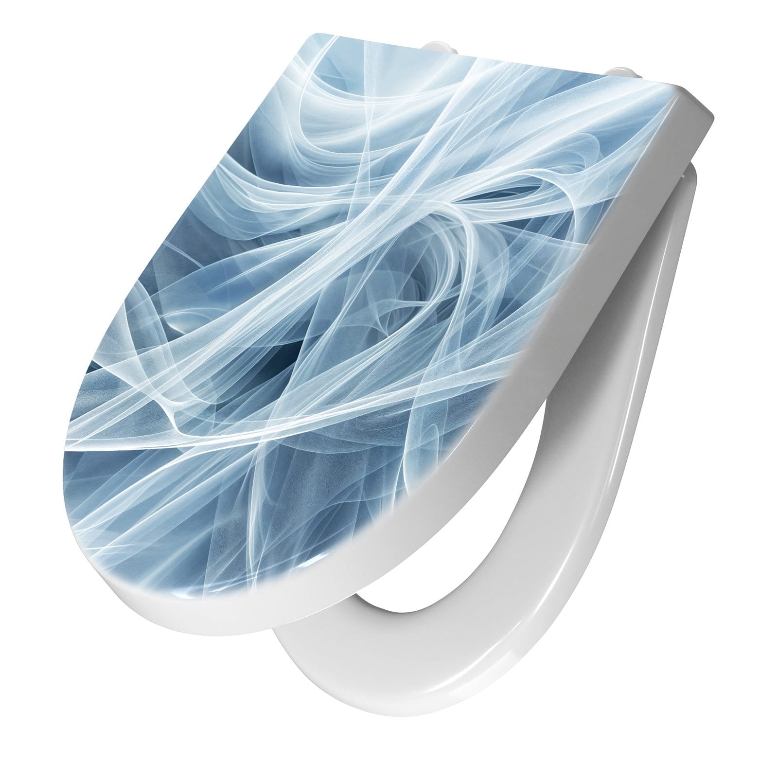 WC-Sitz mit Absenkautomatik Transparente Schleier