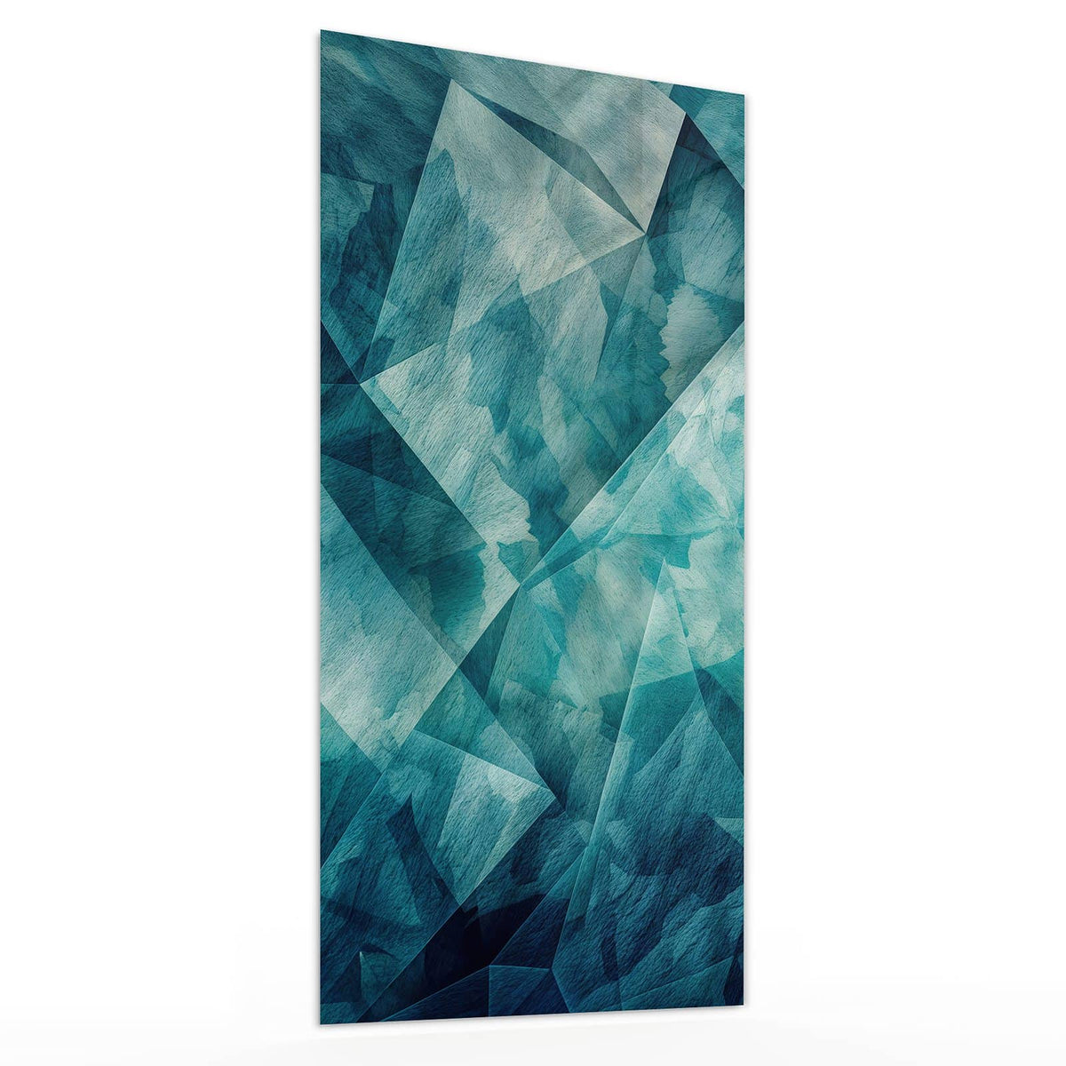 Glasbild Abstrakte Geometrie von der Seite, 4 mm Echtglas