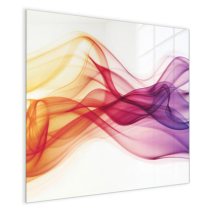 Magnettafel mit dem Motiv Bunte Rauchwellen