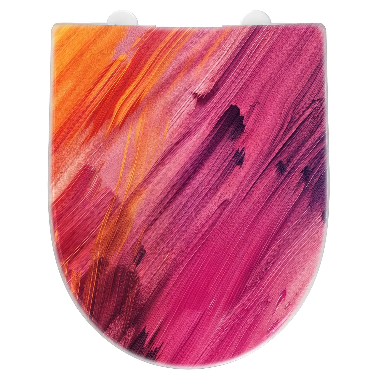 WC-Sitz mit Absenkautomatik Abstrakte Farben