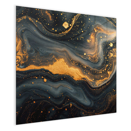 Magnettafel mit dem Motiv Marmor mit Goldadern