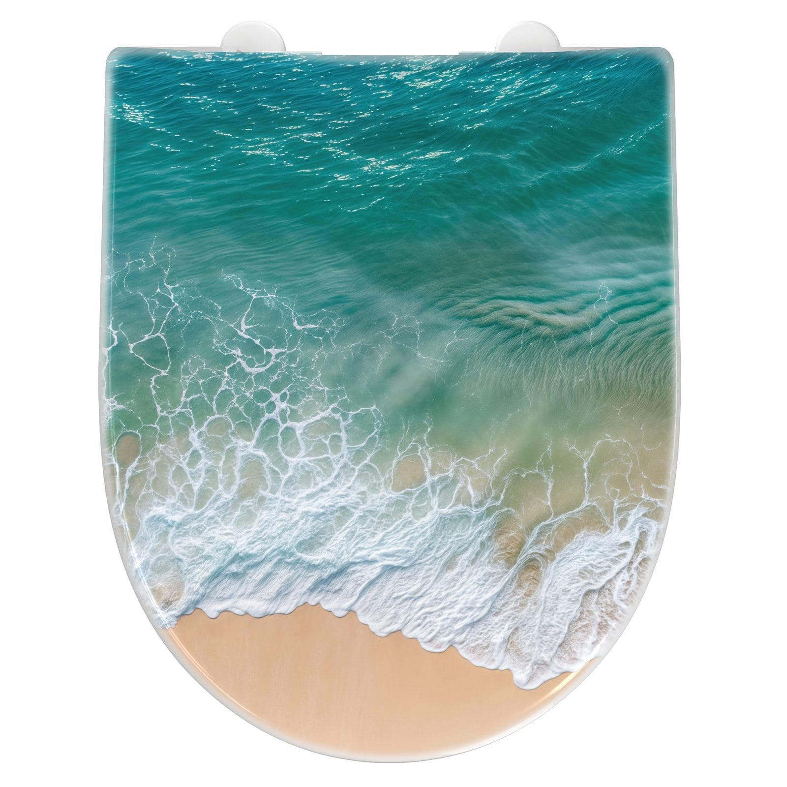 WC-Sitz mit Absenkautomatik Stille Meereswellen