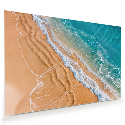 Wandbild mit dem Motiv Sandrippen am Ufer