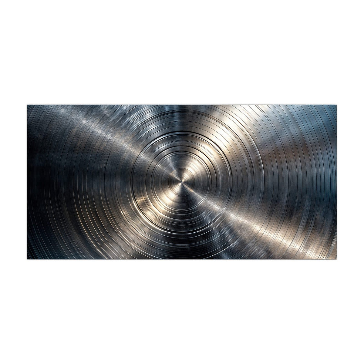 Küchenrückwand aus Glas Konzentrische Kreise im Hochformat, Motiv bildfüllend von vorn