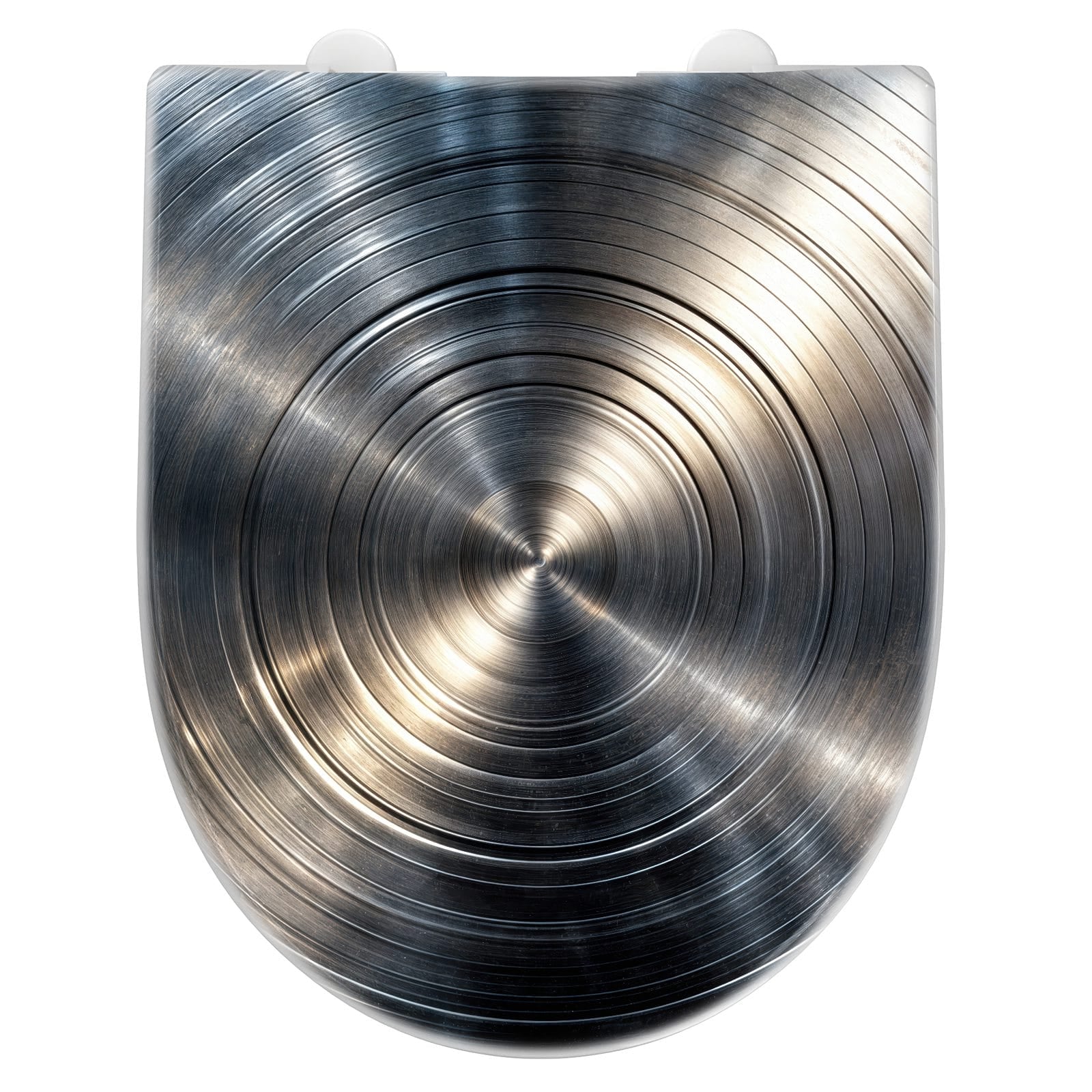 WC-Sitz mit Absenkautomatik Metallkreise