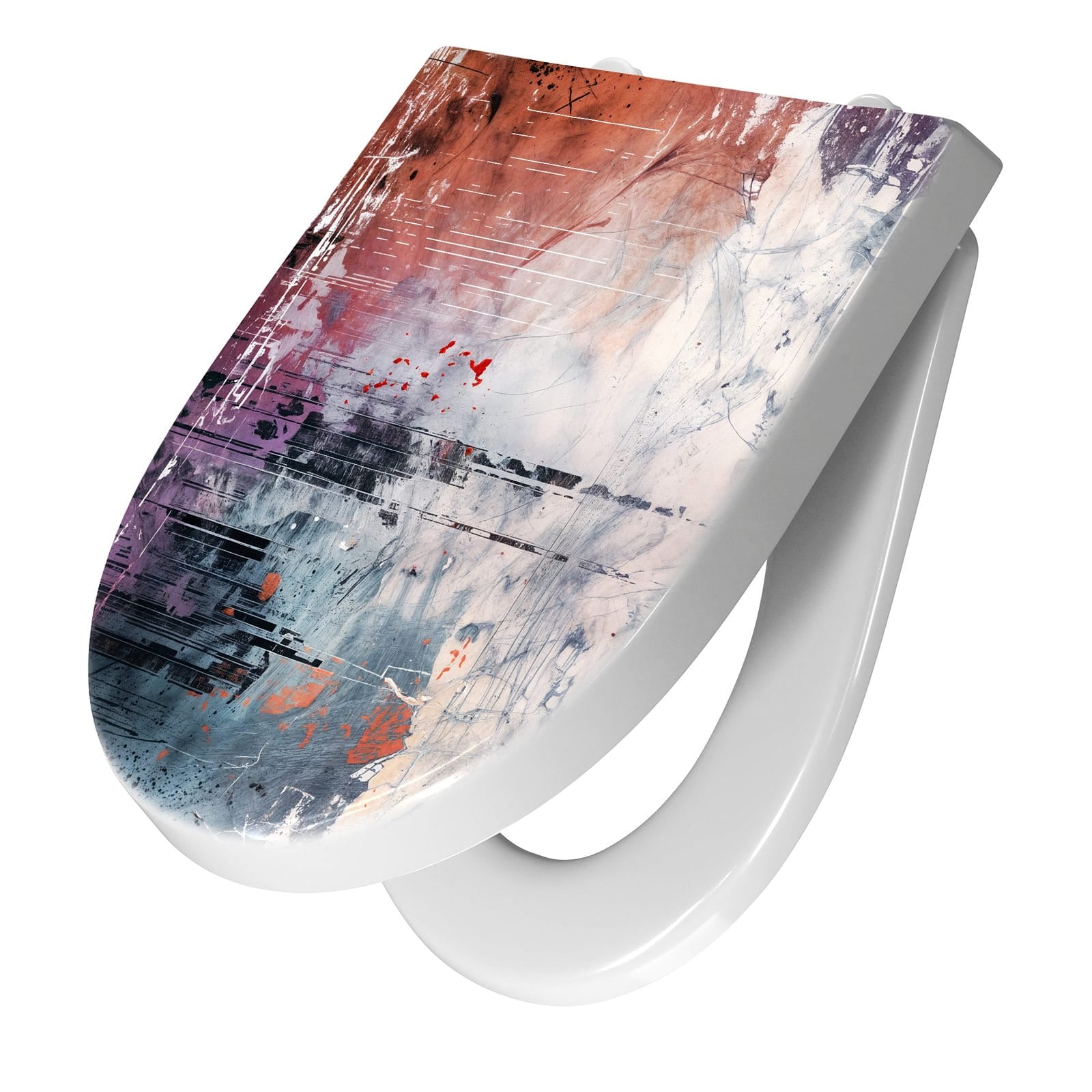 WC-Sitz mit Absenkautomatik Kunst von Abstrakte
