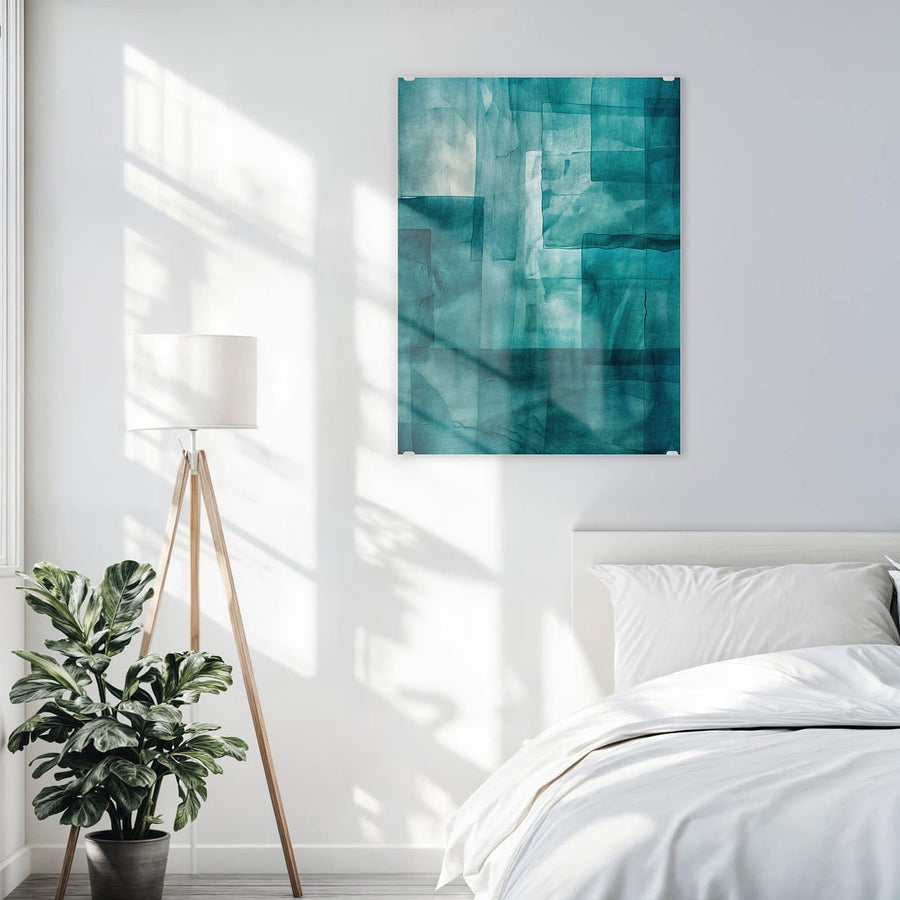 Maße Wandbild - Transparente Rechtecke - Hochformat
