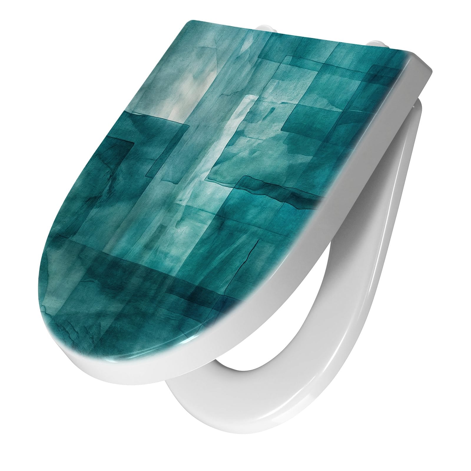 WC-Sitz mit Absenkautomatik Abstrakte Formen