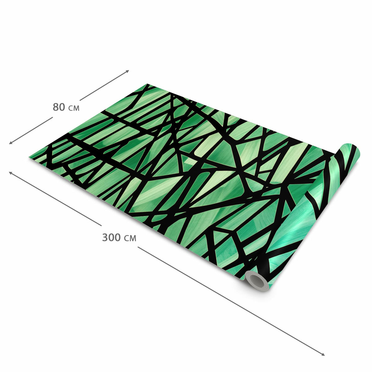 Teppichläufer Küche mit Motiv Geometrisches Glasmuster in der Grösse 60x150 cm - angenehme Haptik