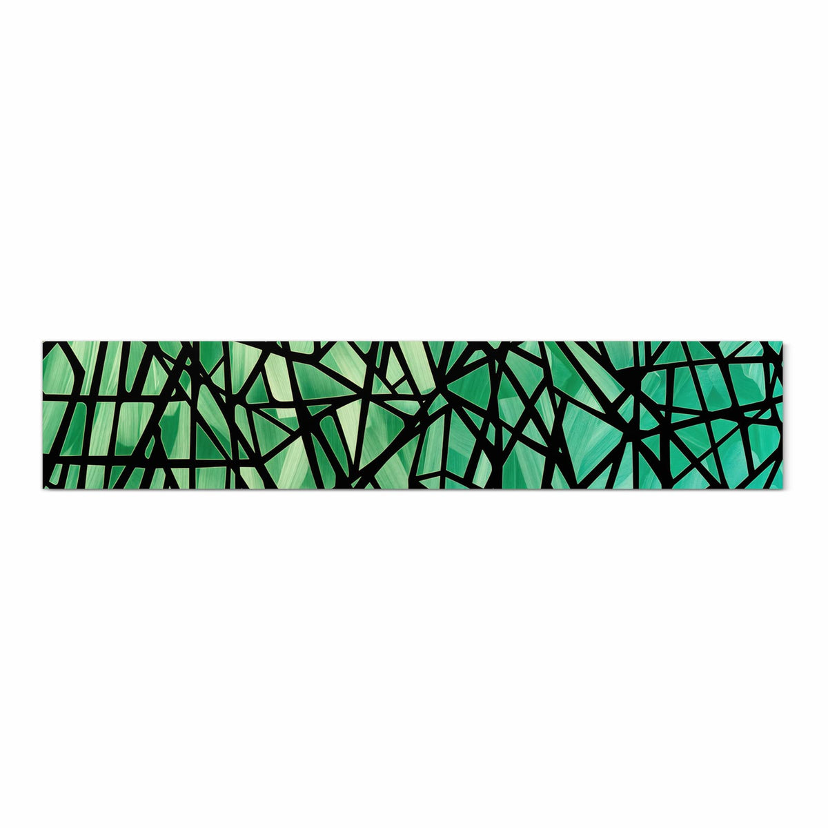 Geräuschdämpfender Küchenteppich mit Motiv Geometrisches Glasmuster in Frontansicht