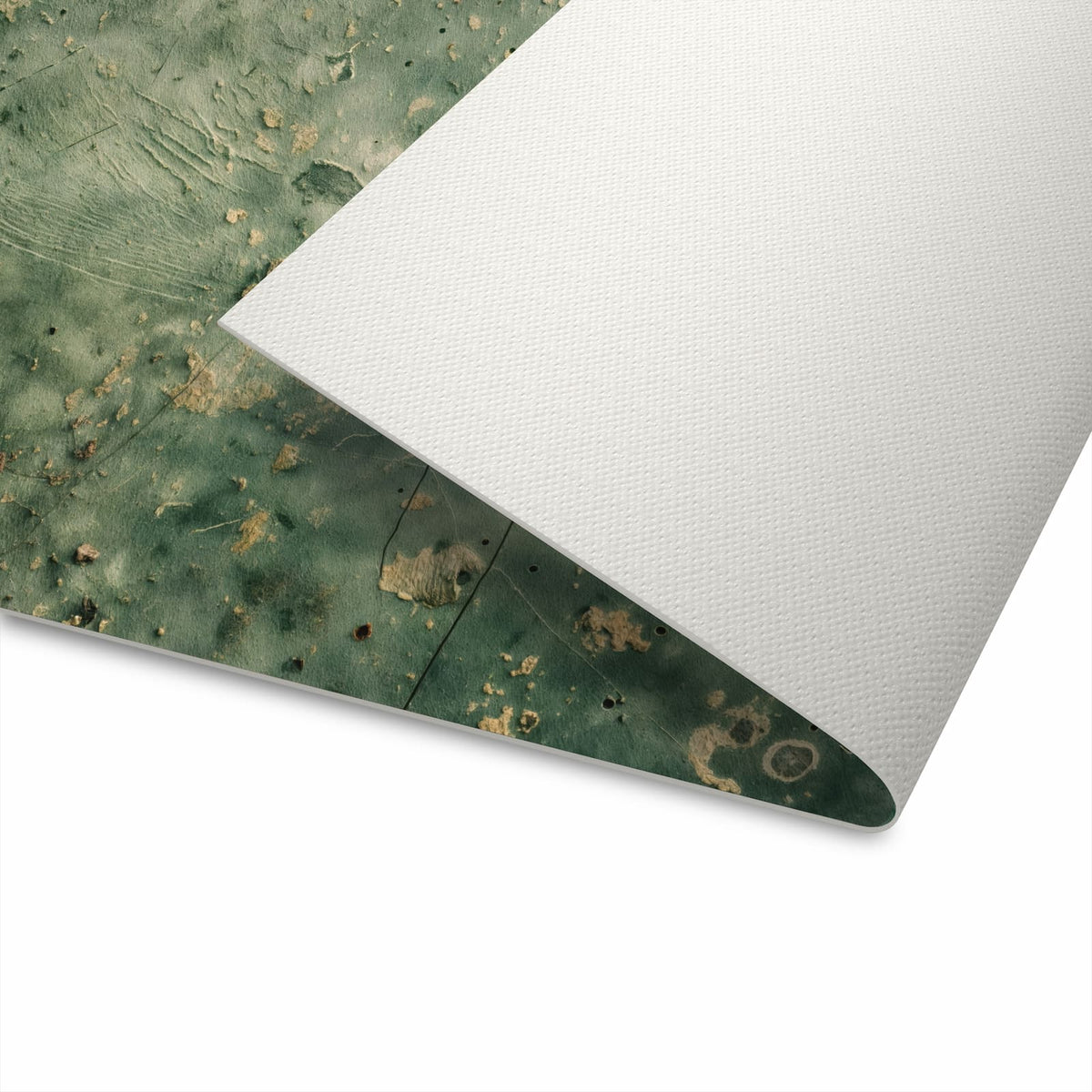 Feuchtigkeitsresistenter Küchenläufer mit Motiv Abblätternde Wandfarbe für die Unterseite