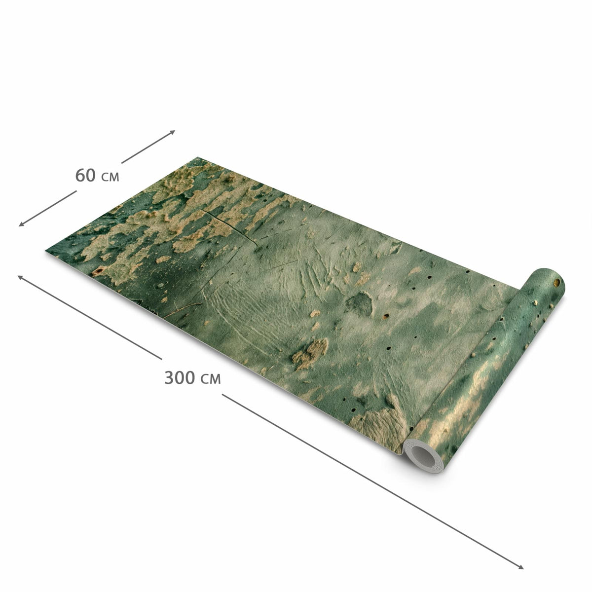 Komfortabler Teppich für Esszimmer mit Motiv Abblätternde Wandfarbe in der Größe 90x240 cm