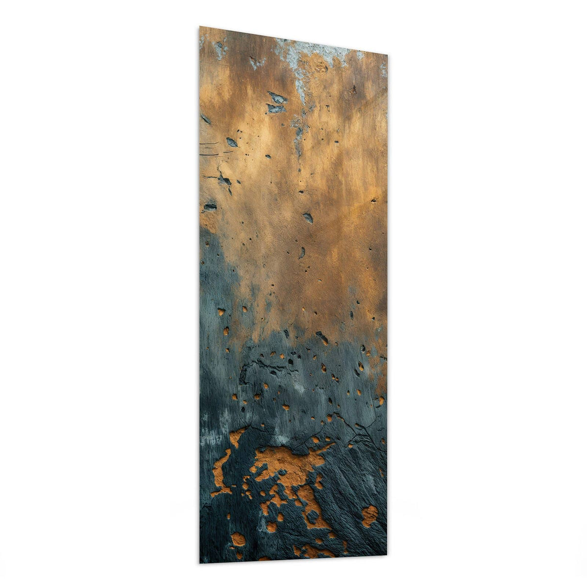 Glasbild Rost über Schiefer von der Seite, 4 mm Echtglas