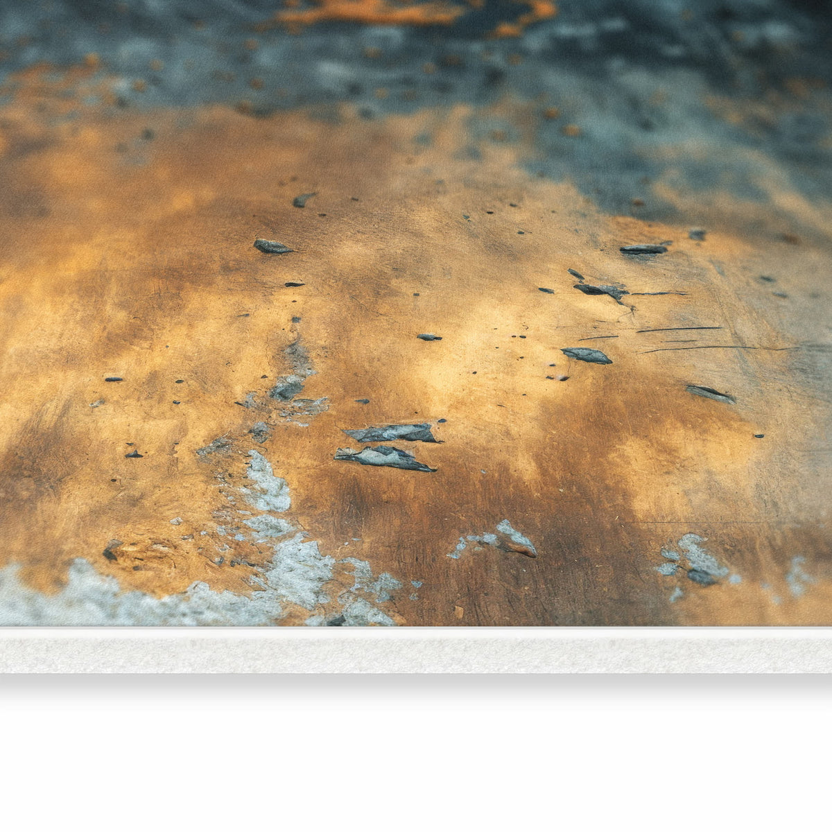 Feuchtigkeitsresistenter Läufer für die Küche mit Motiv verwitterte Wand in seitlicher Ansicht