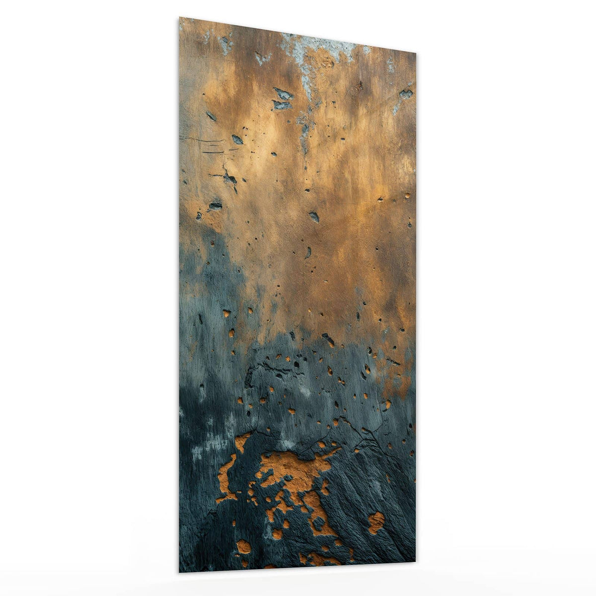 Glasbild Rost über Schiefer von der Seite, 4 mm Echtglas