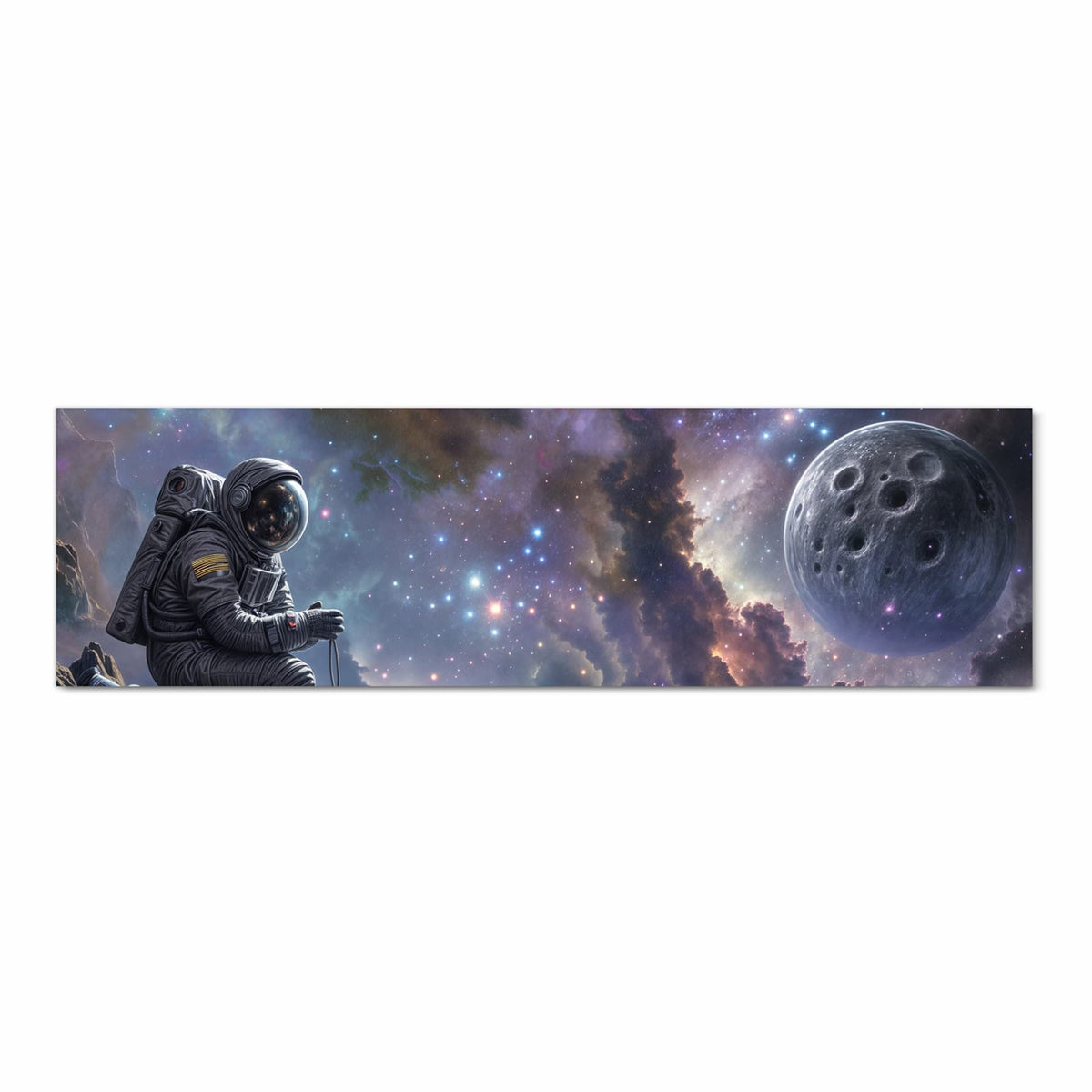 Bodenschonender rutschfester Küchenteppich mit Motiv In All Astronaut in Frontansicht