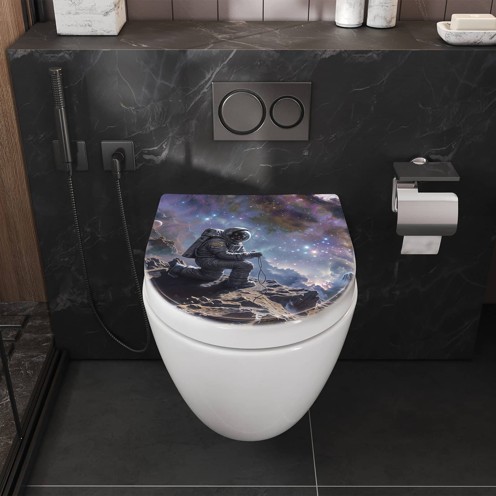 WC-Sitz mit Absenkautomatik In All Astronaut