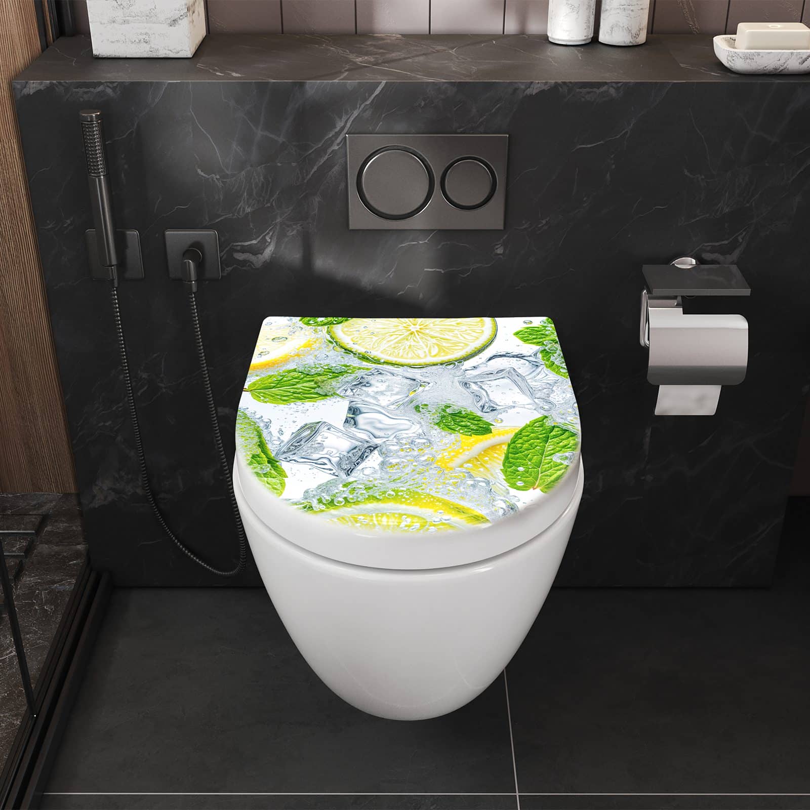 WC-Sitz mit Absenkautomatik Zitrusfrische
