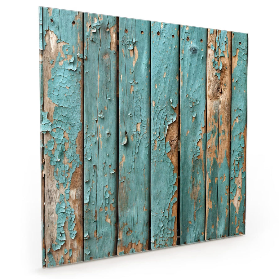 Maße Küchenrückwand Türkise Farbe auf Holz aus Glas