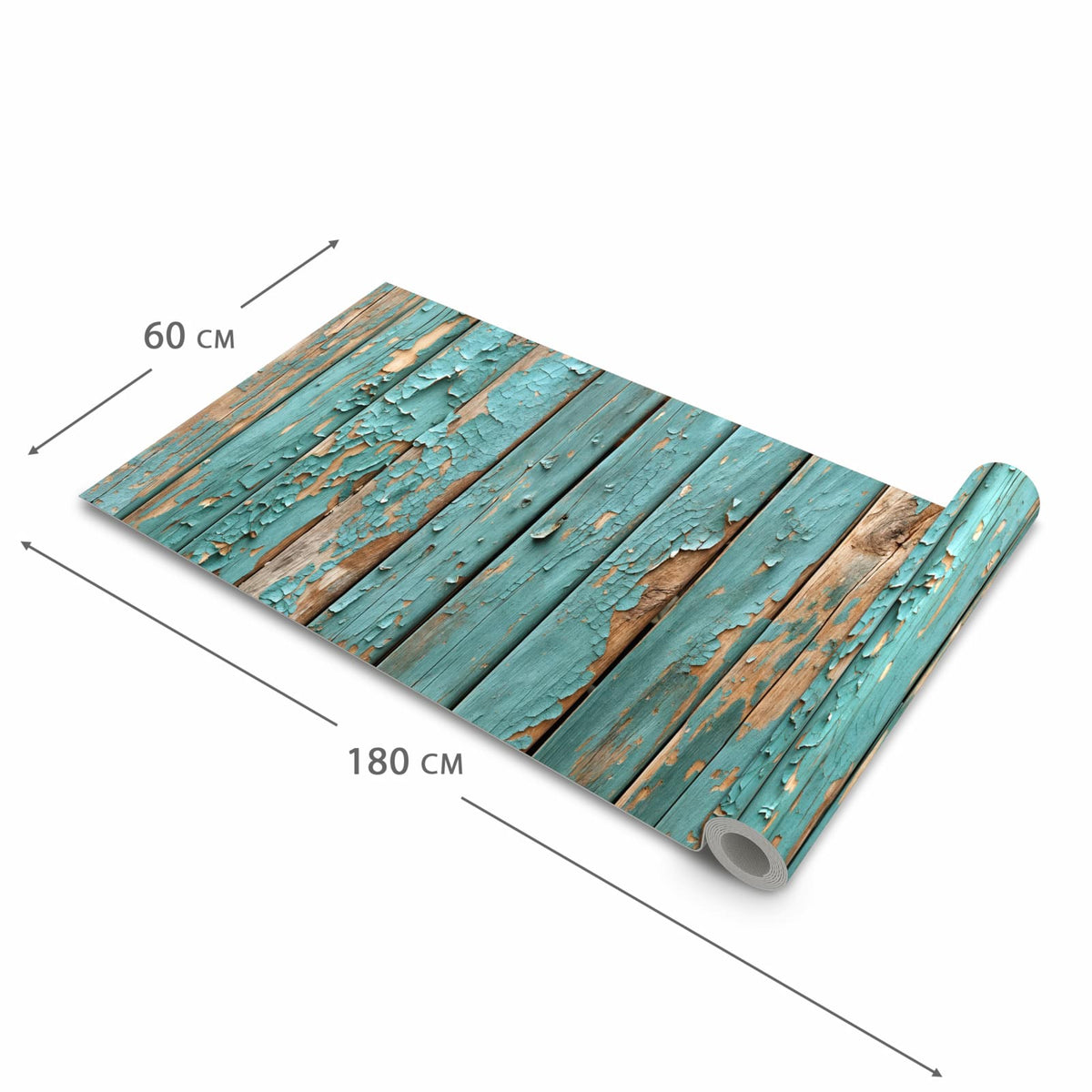 Pflegeleichter Küchenläufer mit Motiv Farbe von Abblätternde in der Grösse 90x180 cm zum Waschen