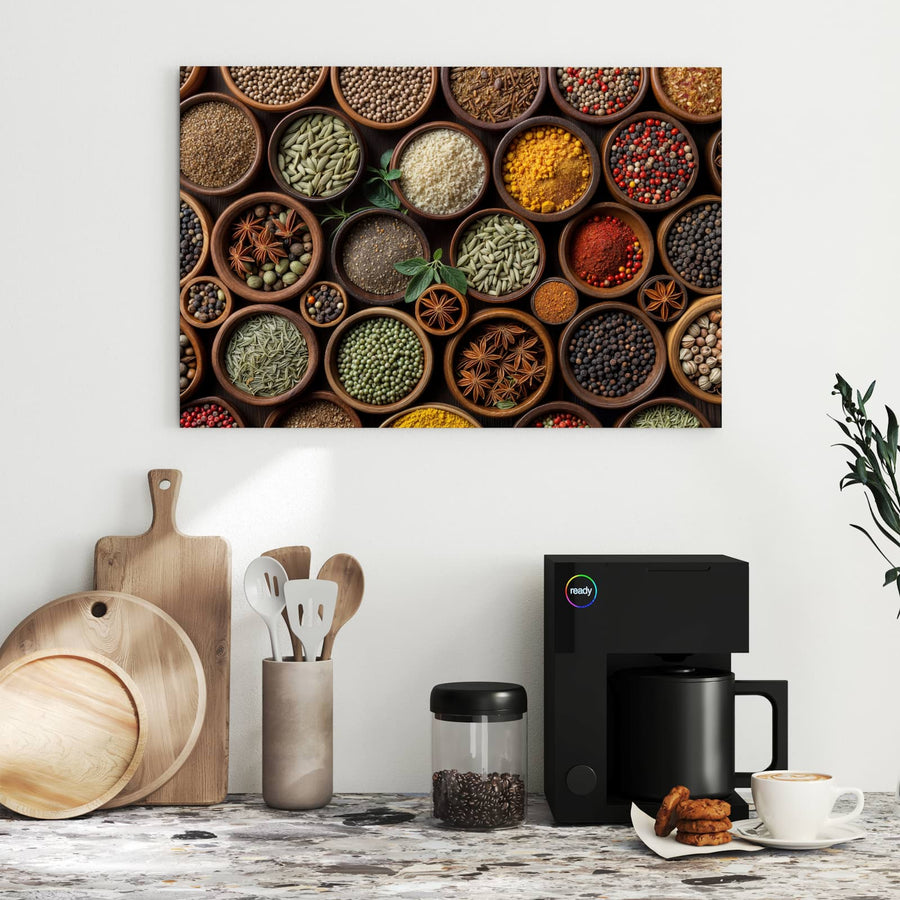 Maße Metall Magnettafel - Bunte Gewürzschalen