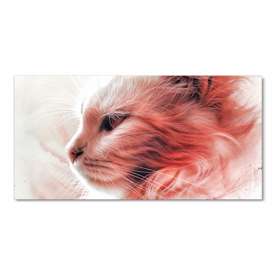 Maße Küchenläufer - Katzenprofil in Rot