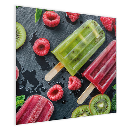 Magnettafel mit dem Motiv Fruchteis auf Schiefer
