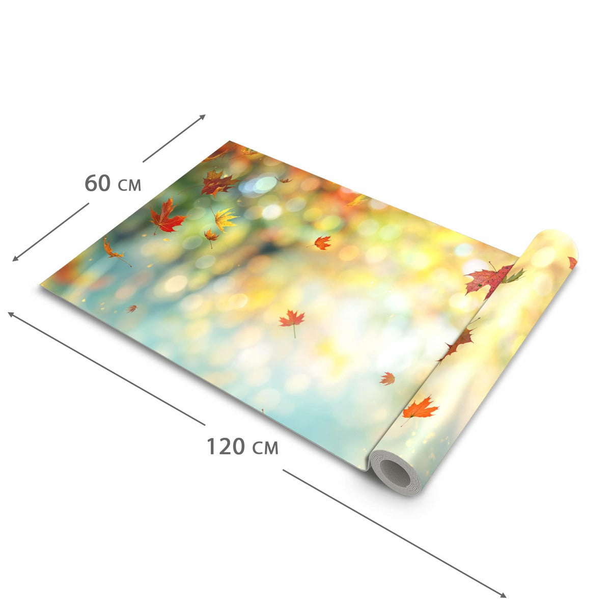 Bodenläufer mit Motiv Herbstlaub Wald in der Grösse 60x300 cm für Ordnung & Übersicht