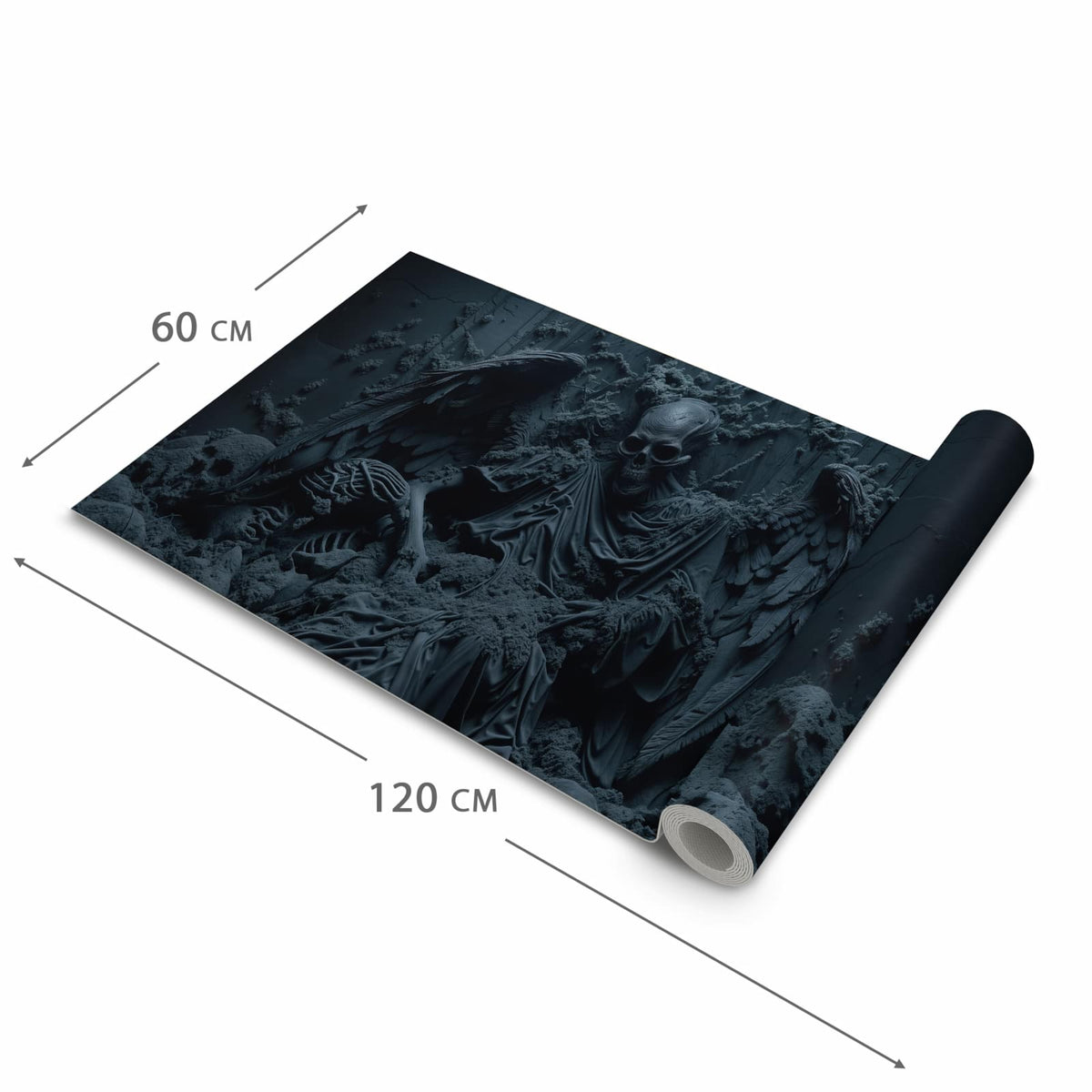 Küchenteppich mit Motiv Skeletthüter in der Grösse 60x240 cm für sicheres Aufbewahren