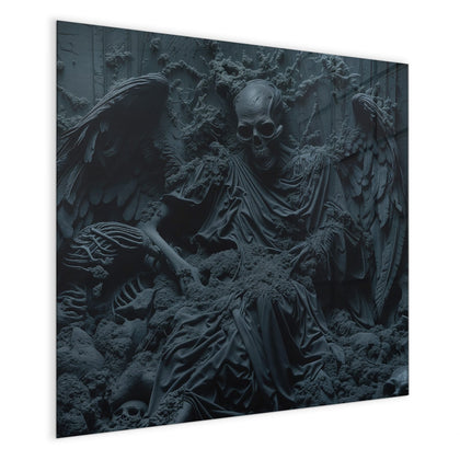 Magnettafel mit dem Motiv Geflügeltes Skelett