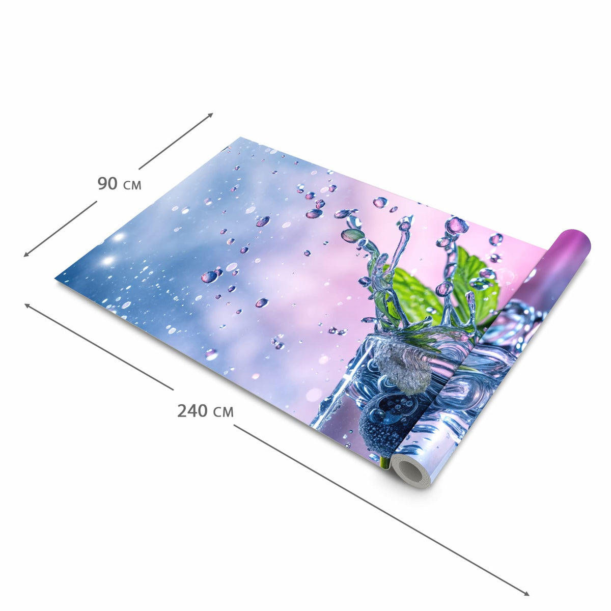 Abriebfester Küchenteppich mit Motiv Erfrischendes Getränk in der Grösse 60x150 cm