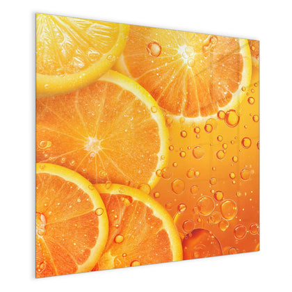 Magnettafel mit dem Motiv Sprudelnde Orangen