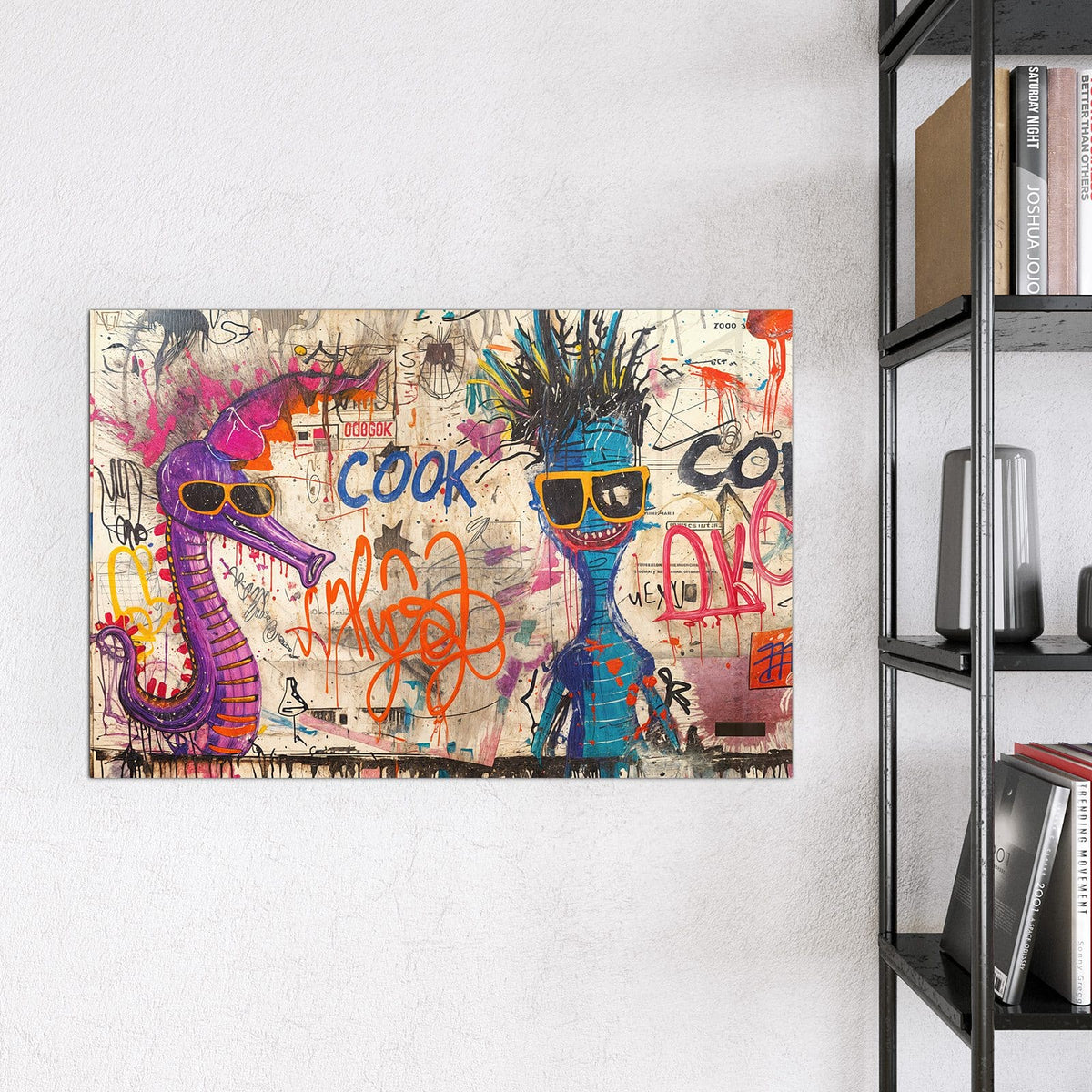 Magnettafel - Graffiti-Figuren – Coole Figuren mit Sonnenbrillen