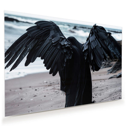 Wandbild mit dem Motiv Schwarzer Engel