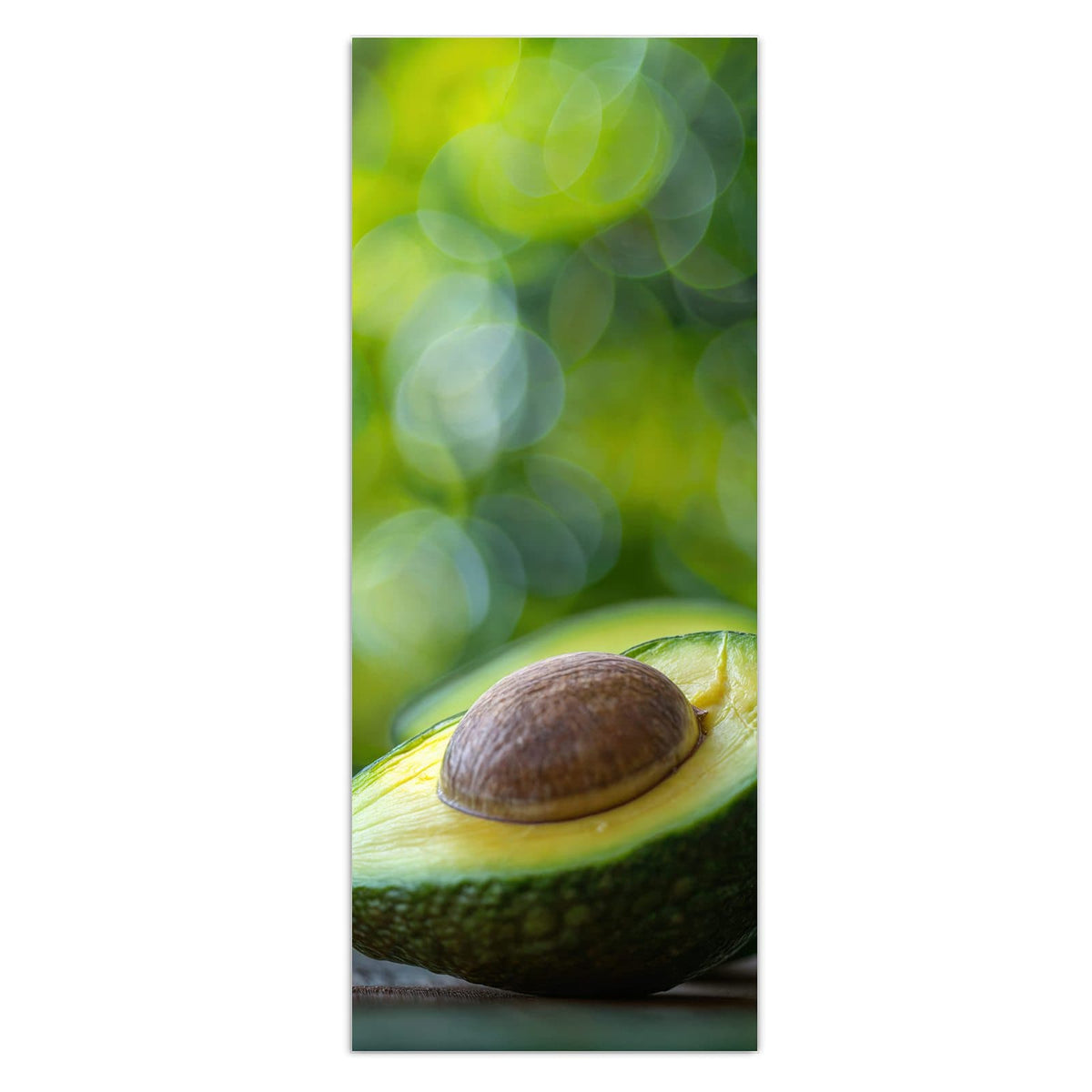 Wandbild - Halbierte Avocado - Hochformat – Halbierte Avocado mit Kern