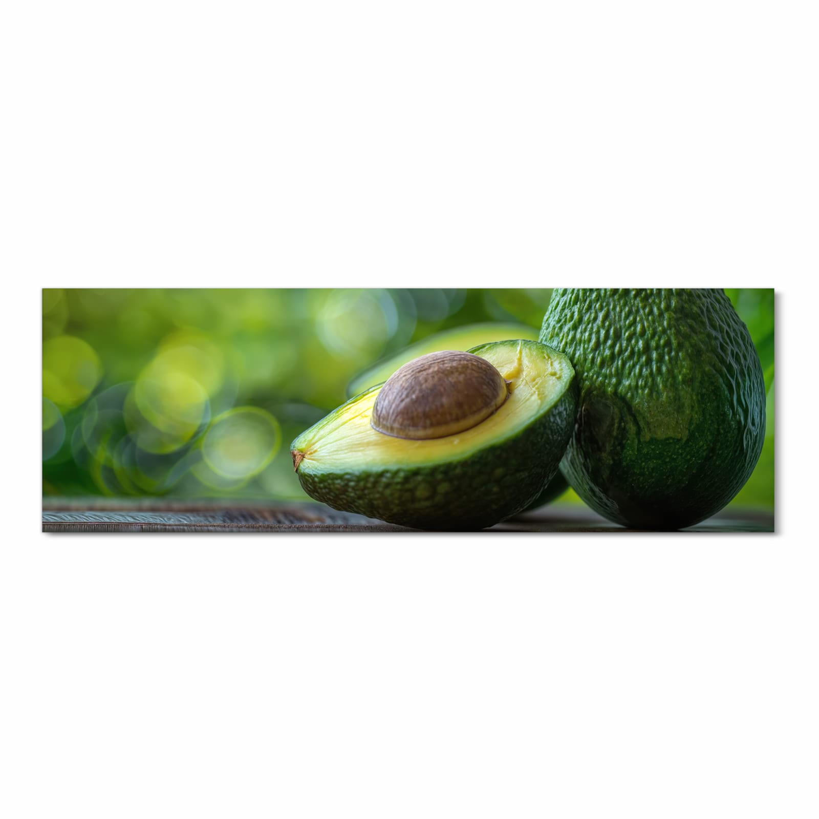 Läufer für Eingangsbereich mit Motiv Avocado Anschnitt in Frontansicht - angenehme Haptik
